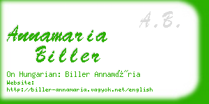 annamaria biller business card